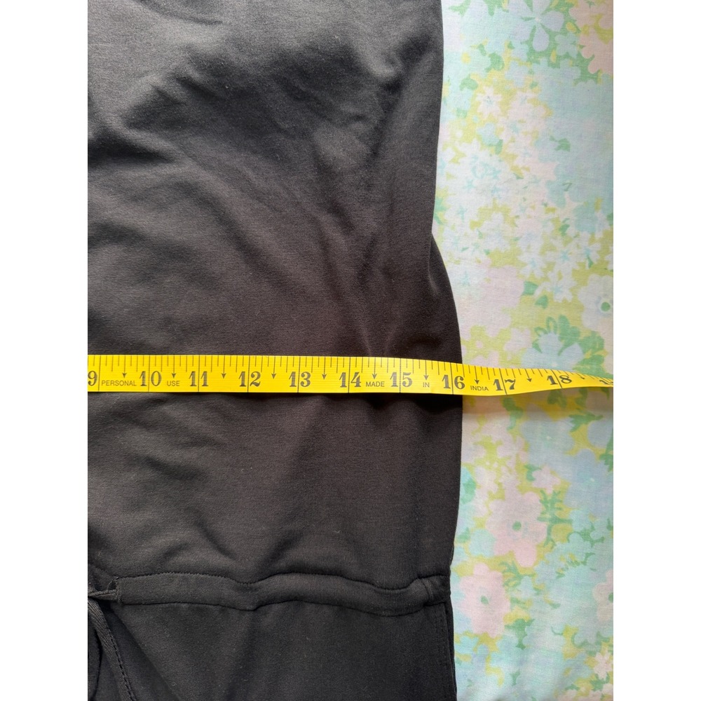 Carve Designs | Sleeveless Drawstring Mini Dress Small Black Pockets Rayon Blend - Picture 7 of 9